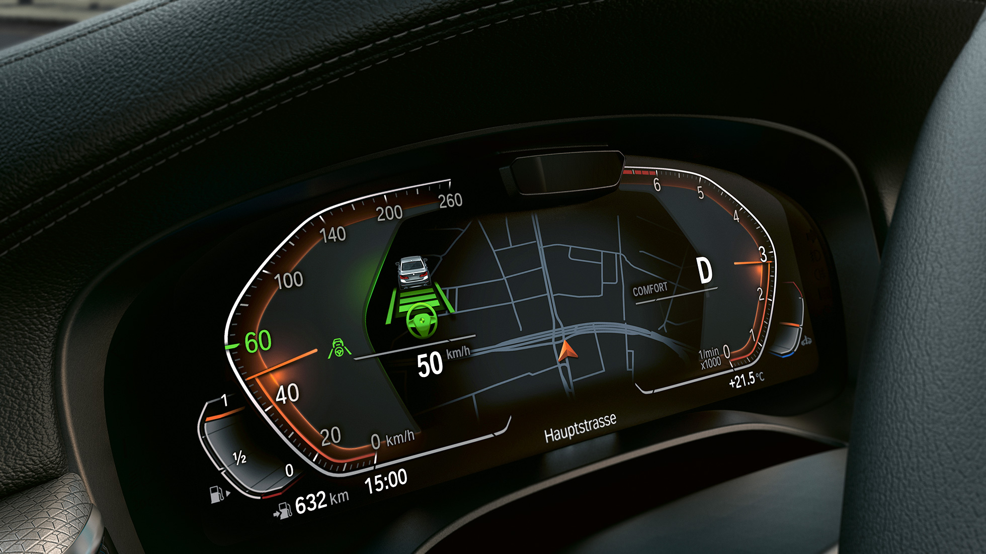 Системы BMW Personal CoPilot BMW 5 серии G30 Системы BMW Personal CoPilot BMW 5 серии G30 2020 года, дисплей управления, интерьер