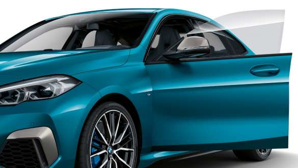 Безрамочные двери BMW 2 серии Gran Coupe Безрамочные двери BMW 2 серии Gran Coupe F44 синего цвета Snapper Rocks (металлик), экстерьер