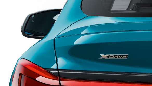 BMW 2 серии Gran Coupe, система BMW xDrive BMW 2 серии Gran Coupe F44, система BMW xDrive, вид сзади крупным планом