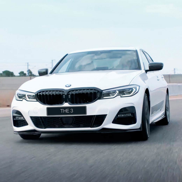 BMW 3 Series Sedan, M Performance parts. Front of the all-new the BMW 3 Series Sedan with M Performance parts.
