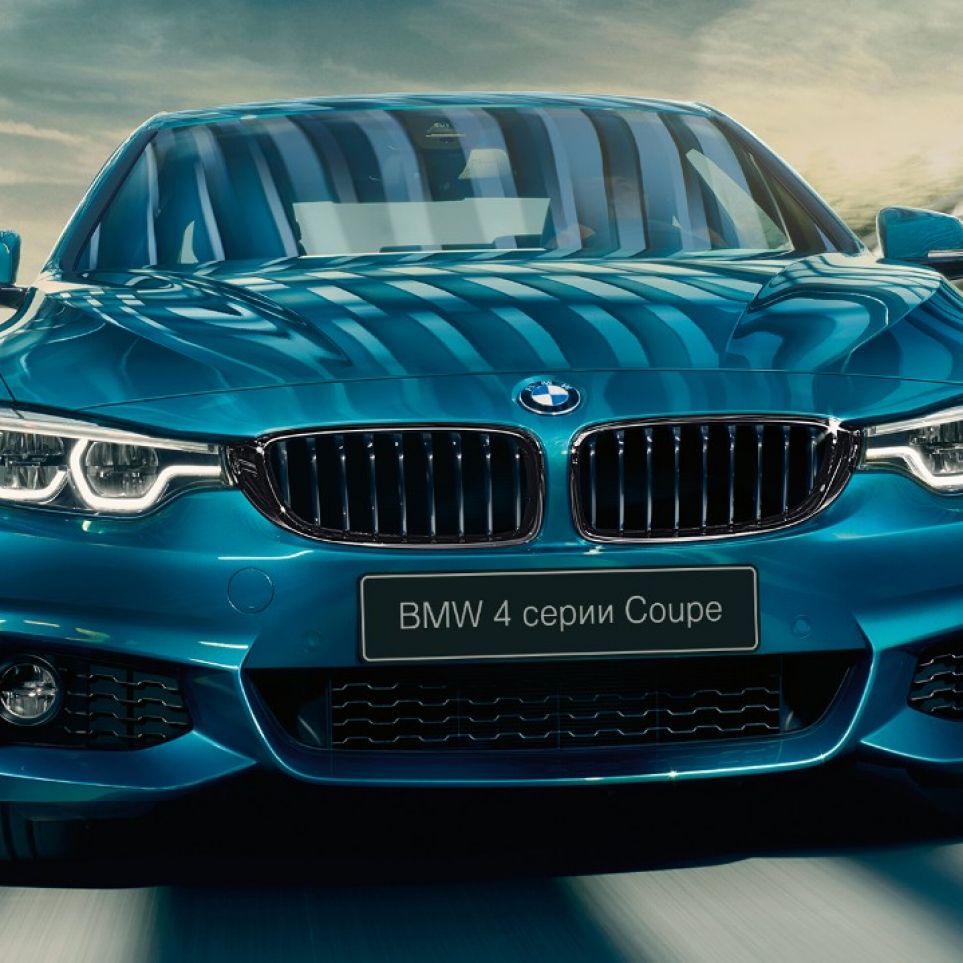BMW 4 серии Купе, вид спереди BMW 4 серии Купе, вид спереди