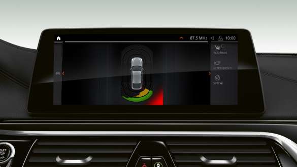 BMW 6 серии Гран Туризмо, ассистент парковки Plus BMW 6 серии Гран Туризмо, ассистент парковки Plus, салон, интерьер, БМВ 6 ГТ.