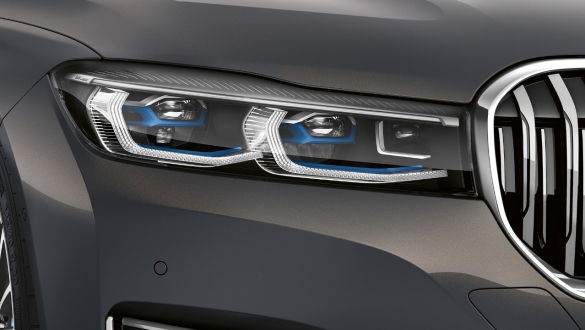 BMW 7 серии: лазерные фары BMW 7 серии: лазерные фары крупным планом