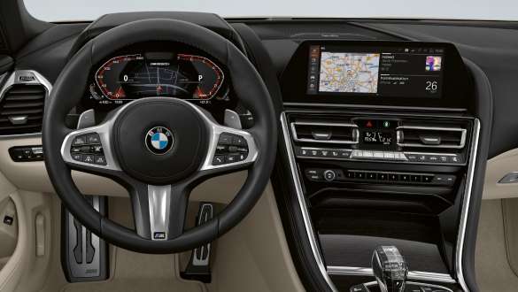 BMW M850i xDrive, металлик Серый Дравит, приборная панель BMW Live Cockpit Professional. BMW M850i xDrive, металлик Серый Дравит, приборная панель BMW Live Cockpit Professional.