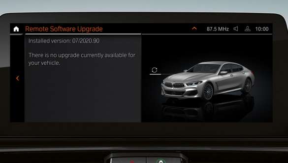 Remote Software Upgrade BMW 8 серии Gran Coupe G16 LCI Facelift Remote Software Upgrade, BMW 8 серии Gran Coupe G16 LCI Facelift, салон, центральный дисплей крупным планом