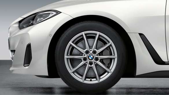 18" легкосплавные диски BMW Double-spoke 853 Gunmetal Grey BMW i4 eDrive40 G26 2021 18" легкосплавные диски BMW Double-spoke 853 Gunmetal Grey BMW i4 eDrive40 G26 2021