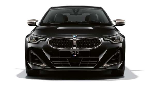 Дизайн передней части BMW M240i xDrive Coupe G42 2021 BMW M240i xDrive Coupe G42 2021 "Черный Сапфир металлик", дизайн передней части