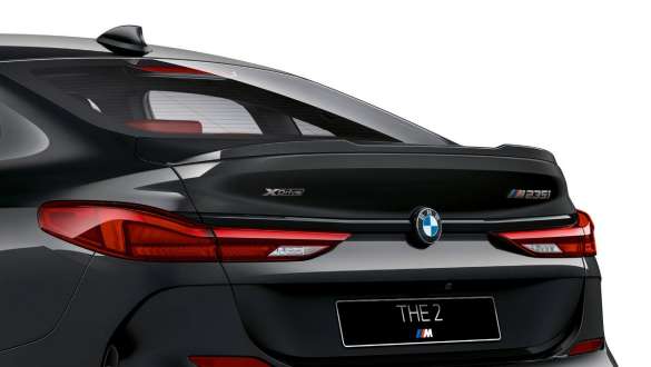 Задний спойлер M BMW M235i xDrive Gran Coupé Задний спойлер M BMW M235i xDrive Gran Coupé, Черный Сапфир металлик, F44, вид сзади