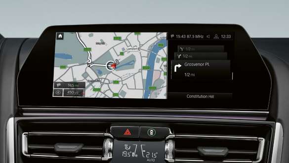 Приборная панель BMW Live Cockpit Professional. BMW M8 Coupe с приборной панелью BMW Live Cockpit Professional.