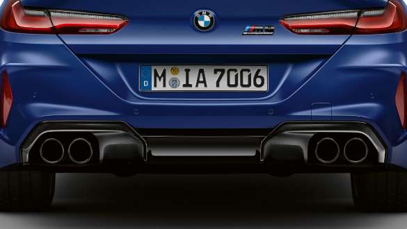 Система выпуска M Sport. BMW M8 Competition Coupé with M Sport exhaust system.