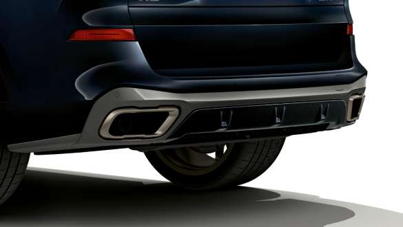 Выхлопные патрубки и задний диффузор BMW X5 M50d Выхлопные патрубки и задний диффузор BMW X5 M50d G05 черного цвета Carbon (металлик)