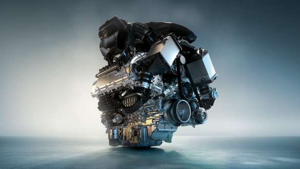 Мощный 8-цилиндровый бензиновый двигатель M TwinPower Turbo модели BMW X5 M Competition High-performance M TwinPower Turbo 8-cylinder petrol engine BMW X5 M Competition F95