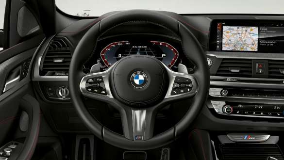 BMW X4 SUV G02 спортивное рулевое управление BMW X4 SUV G02, салон, спортивное рулевое управление