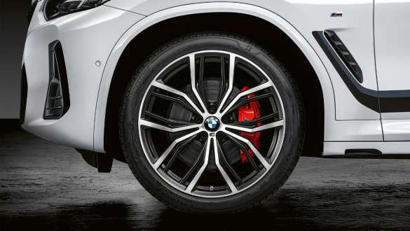 BMW X4 G02, 21" М Performance кованые диски Y-spoke 701 M Bicolour, 2021 BMW X4 G02, 21" М Performance кованые диски Y-spoke 701 M Bicolour (Jet Black, матовые, шлифованные), 2021