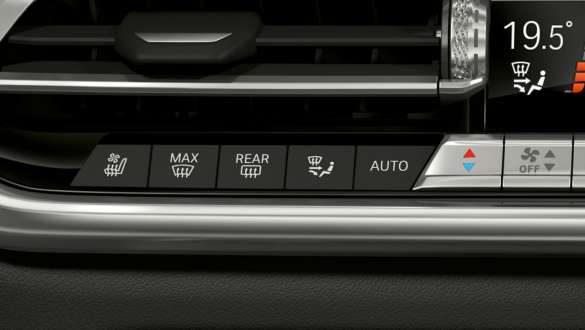 Кокпит BMW X6 с сервисом Automate My Habits Кокпит BMW X6 с фокусировкой на настройках системы управления климатом