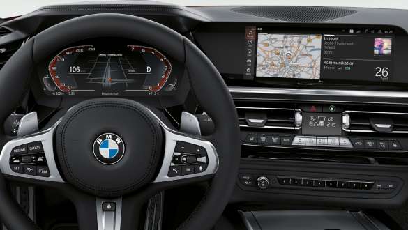 BMW Z4 Roadster, приборная панель BMW Live Cockpit BMW Z4 Roadster с приборной панелью BMW Live Cockpit