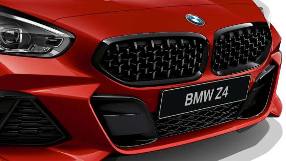 BMW Z4 Roadster, решетка радиатора BMW Z4 Roadster с решеткой радиатора с характерными ламелями