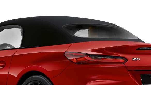 BMW Z4 Roadster, мягкий верх Силуэт BMW Z4 Roadster с поднятым мягким верхом
