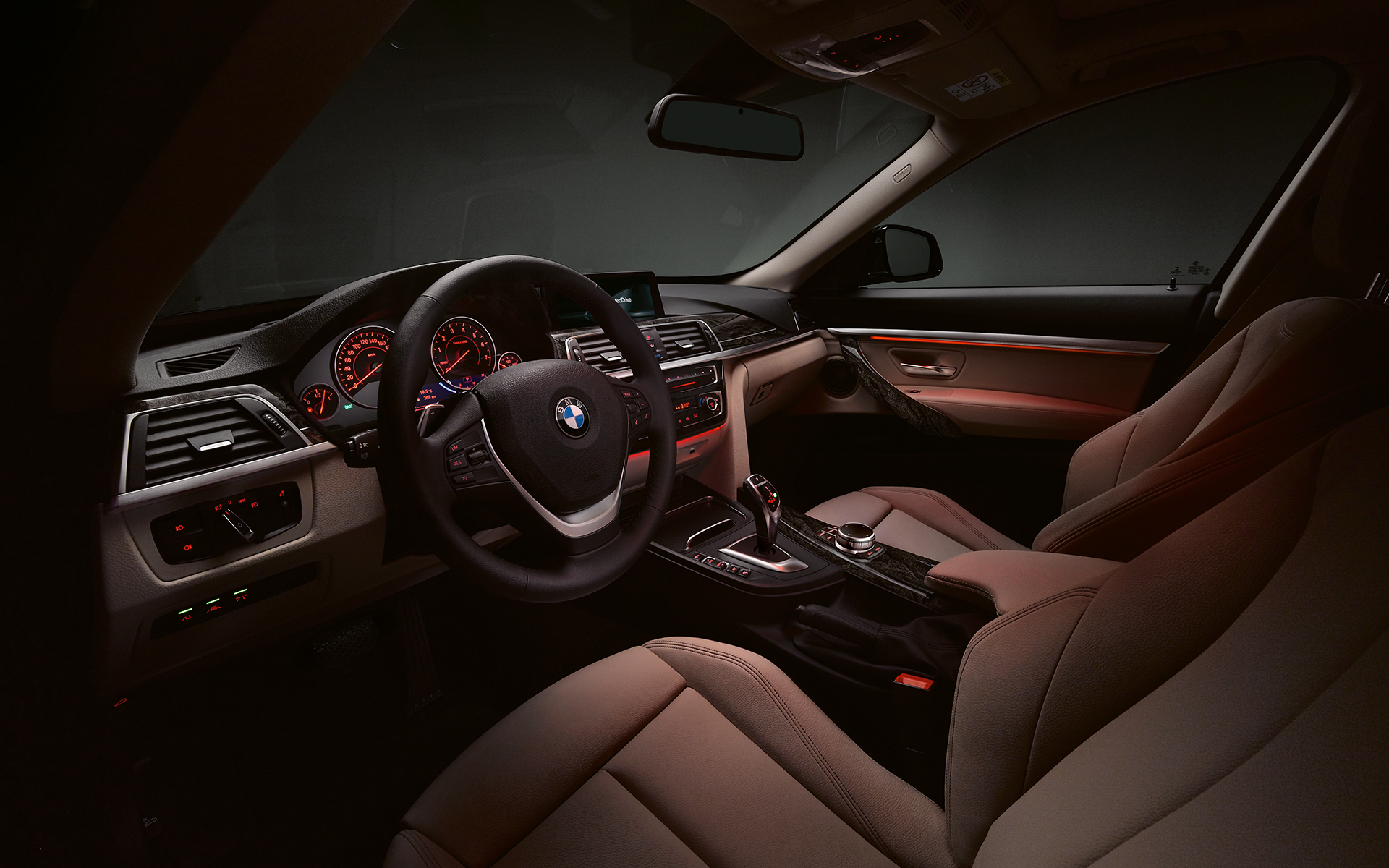 BMW 3 серии Гран Туризмо, салон. BMW 3 series GT дизайн интерьера, БМВ 3 серии GT, салон.