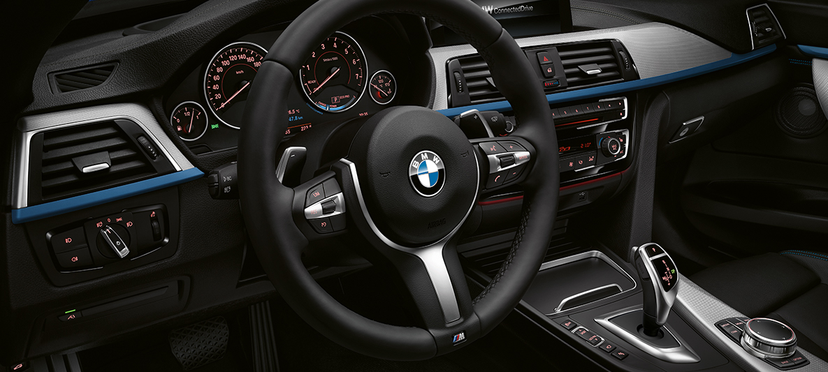 BMW 3 серии Гран Туризмо M Sport, приборная панель. BMW 3 серии Гран Туризмо M Sport, приборная панель, руль