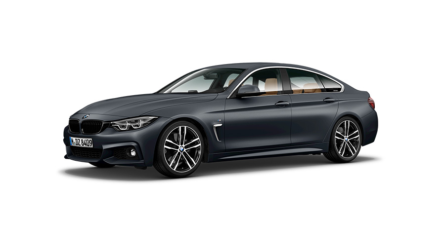 BMW 4 Series BMW 4 Series Gran Coupé F36 three-quarter side view BMW 4 Series BMW 4 Series Gran Coupé F36 three-quarter side view
