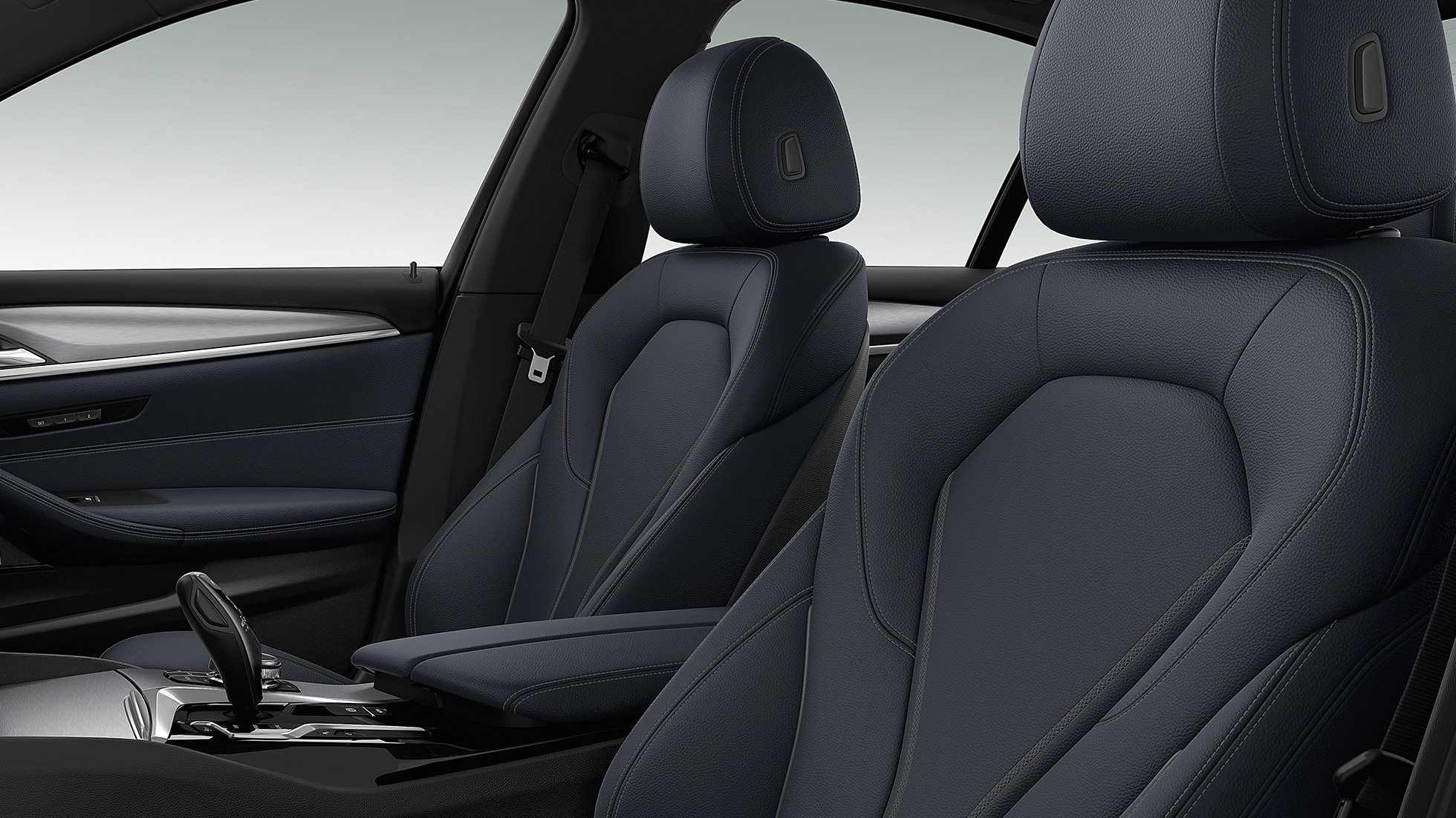 BMW 5 серия Sport Line, сиденья BMW 5 серия Sport Line, сиденья, внешний вид, салон, БМВ