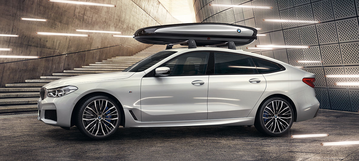 BMW 6 серии Гран Туризмо, багажный бокс BMW 6 серии Гран Туризмо, багажный бокс, аксессуары БМВ. внешний вид, БМВ 6 GT.