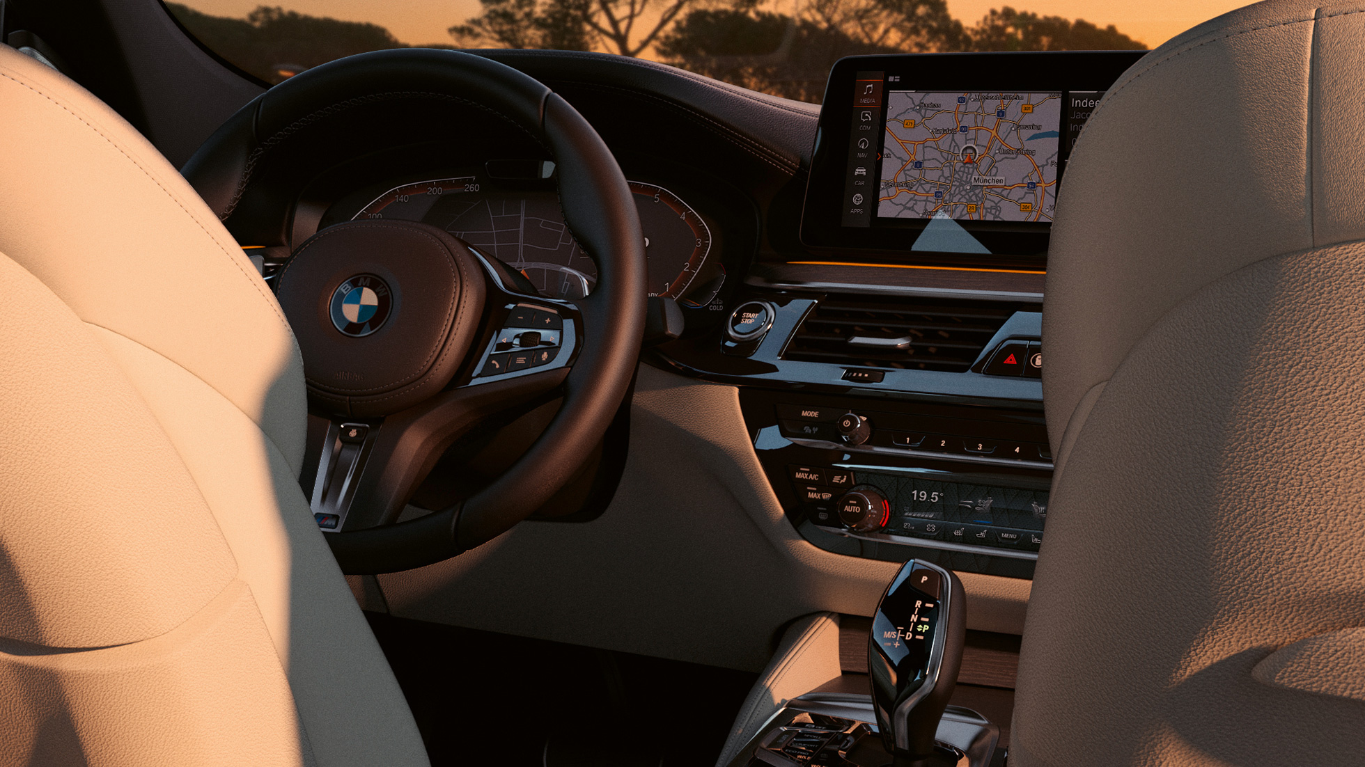 Место водителя BMW 6 серии GT G32 2020 года Место водителя BMW 6 серии GT 640i xDrive G32 2020 года, интерьер