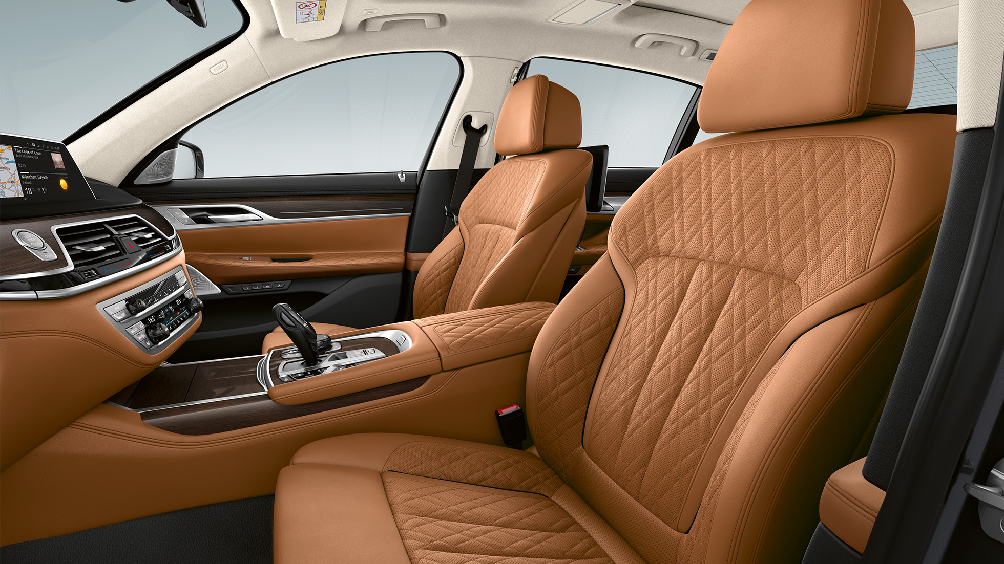 BMW 7 серии с дизайном Pure Excellence: кожаная обивка G11 BMW 7 серии с дизайномPure Excellence: обивка из кожи Nappa G11