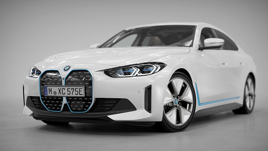 BMW i4 eDrive40 G26 2021 "Белый Минерал", краткий перечень особенностей дизайна экстерьера, видео BMW i4 eDrive40 G26 2021 "Белый Минерал", краткий перечень особенностей дизайна экстерьера, видео
