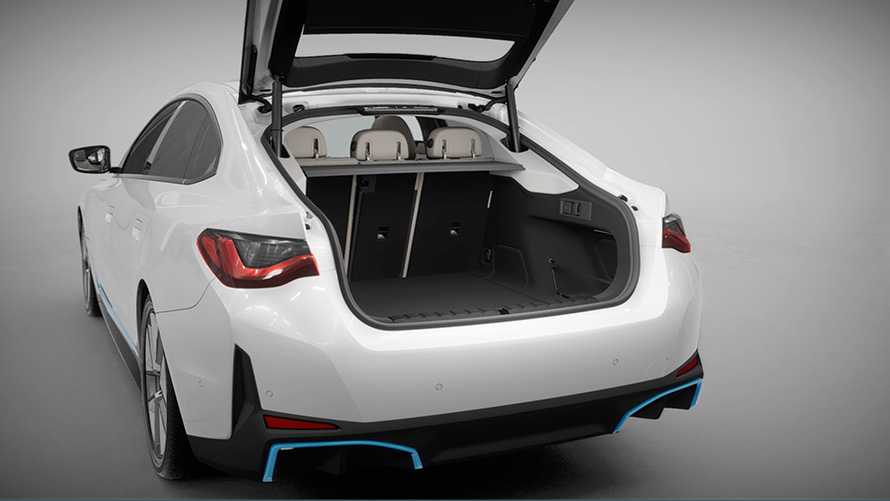 Багажное отделение и крышка багажника BMW i4 G26 2021 Багажное отделение и крышка багажника BMW i4 G26 2021
