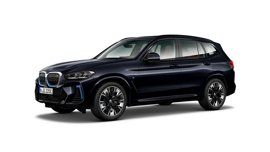 BMW i Series BMW iX I20 three-quarter side view BMW i Series BMW iX I20 three-quarter side view