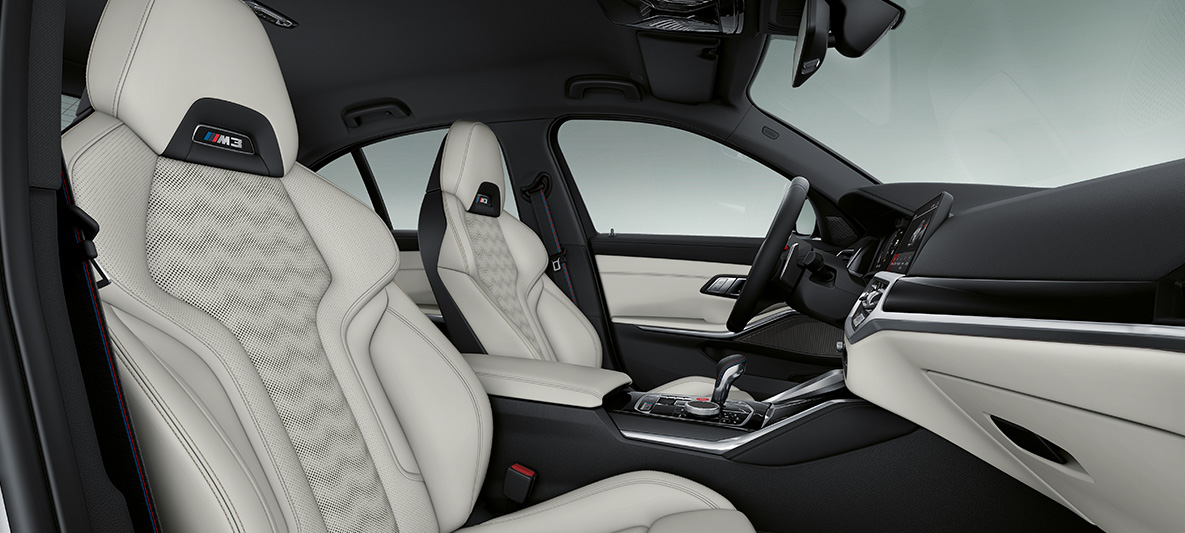 Салон BMW M3 2020 G80, BMW Individual полная отделка кожей Merino "Тартуфо" Салон BMW M3 G80 2020, BMW Individual полная отделка кожей Merino "Тартуфо"