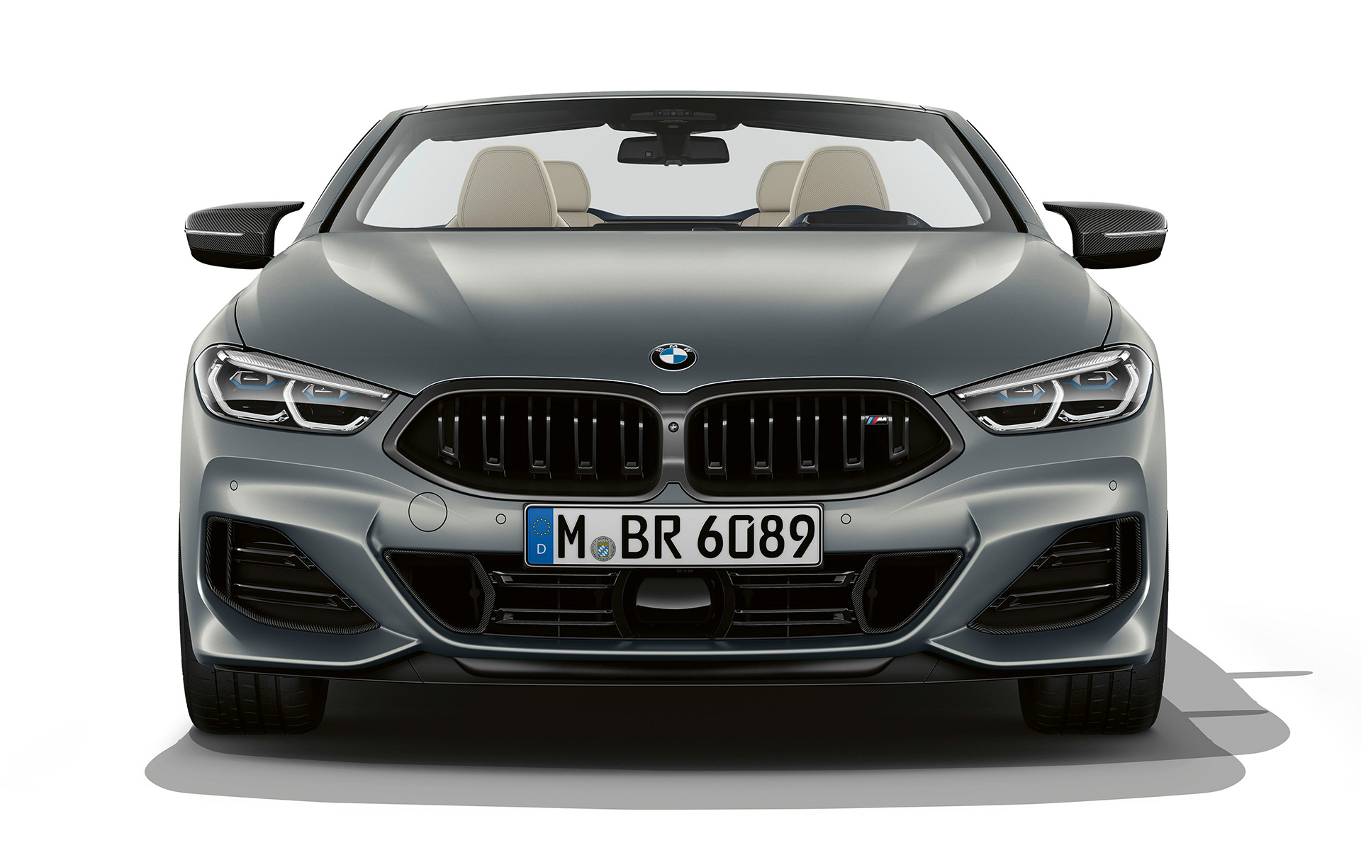 Вид спереди BMW M850i xDrive Cabrio G14 LCI Facelift 2022 BMW M850i xDrive Cabrio G14 LCI Facelift 2022, вид спереди
