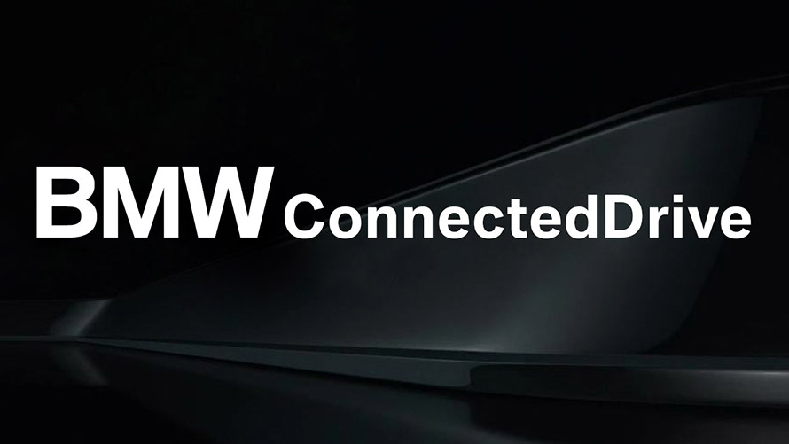 BMW ConnectedDrive. Надпись BMW ConnectedDrive.