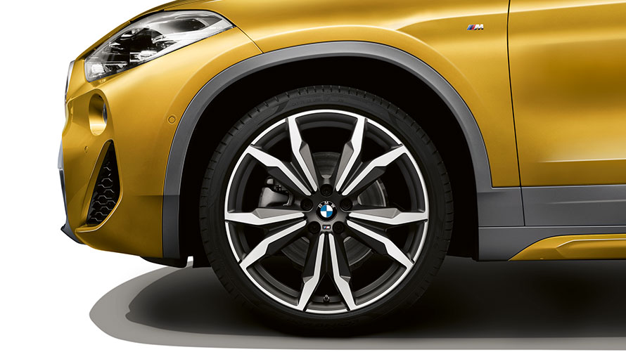 Накладки на колесные арки для BMW X2. Накладки на колесные арки для BMW X2, колеса, пакет M Sport X, БМВ.