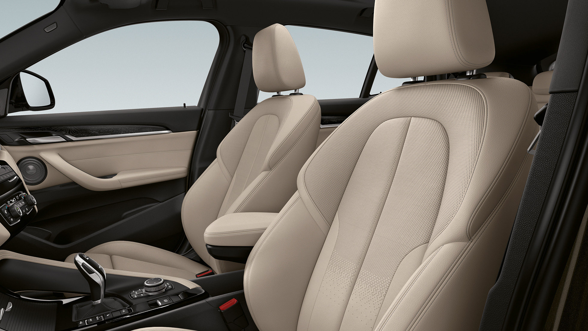 BMW X2 sDrive20i model M Sport X, кожаный салон. BMW X2 sDrive20i model M Sport 2018 F39, дизайн кожаного салона.