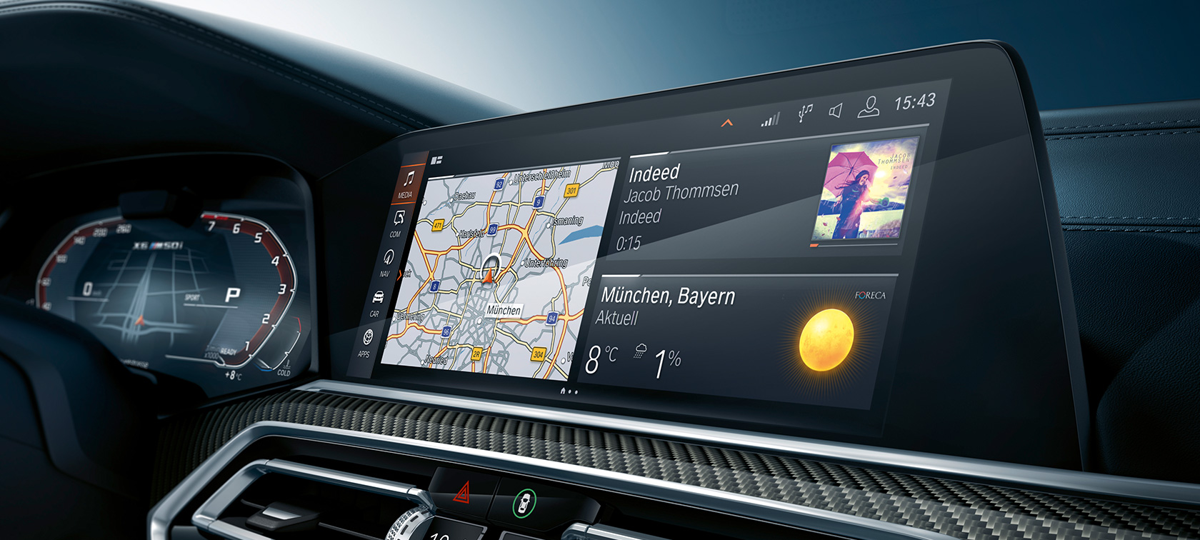 Кокпит с фокусировкой на проекционном дисплее BMW Кокпит BMW X6 с фокусировкой на проекционном дисплее BMW