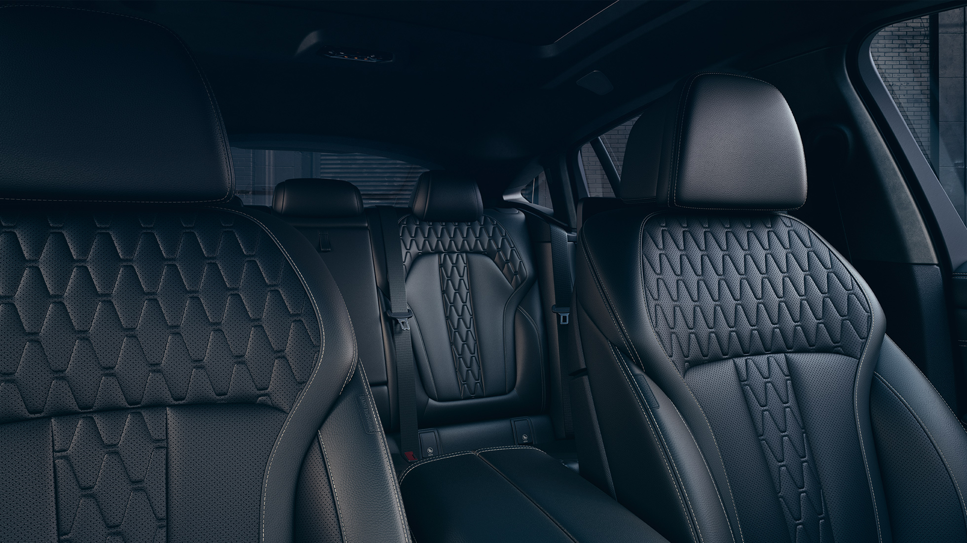 BMW X6, отделка BMW X6, фотография интерьера с фокусом на отделке