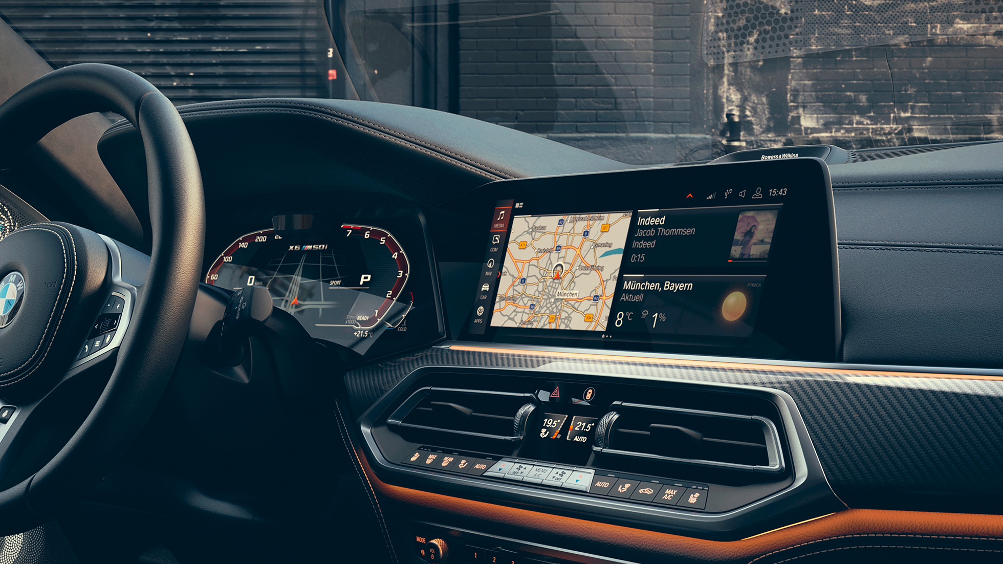 Кокпит с дисплеями диагональю 12,3 дюйма BMW X6, кокпит с дисплеями диагональю 12,3 дюйма