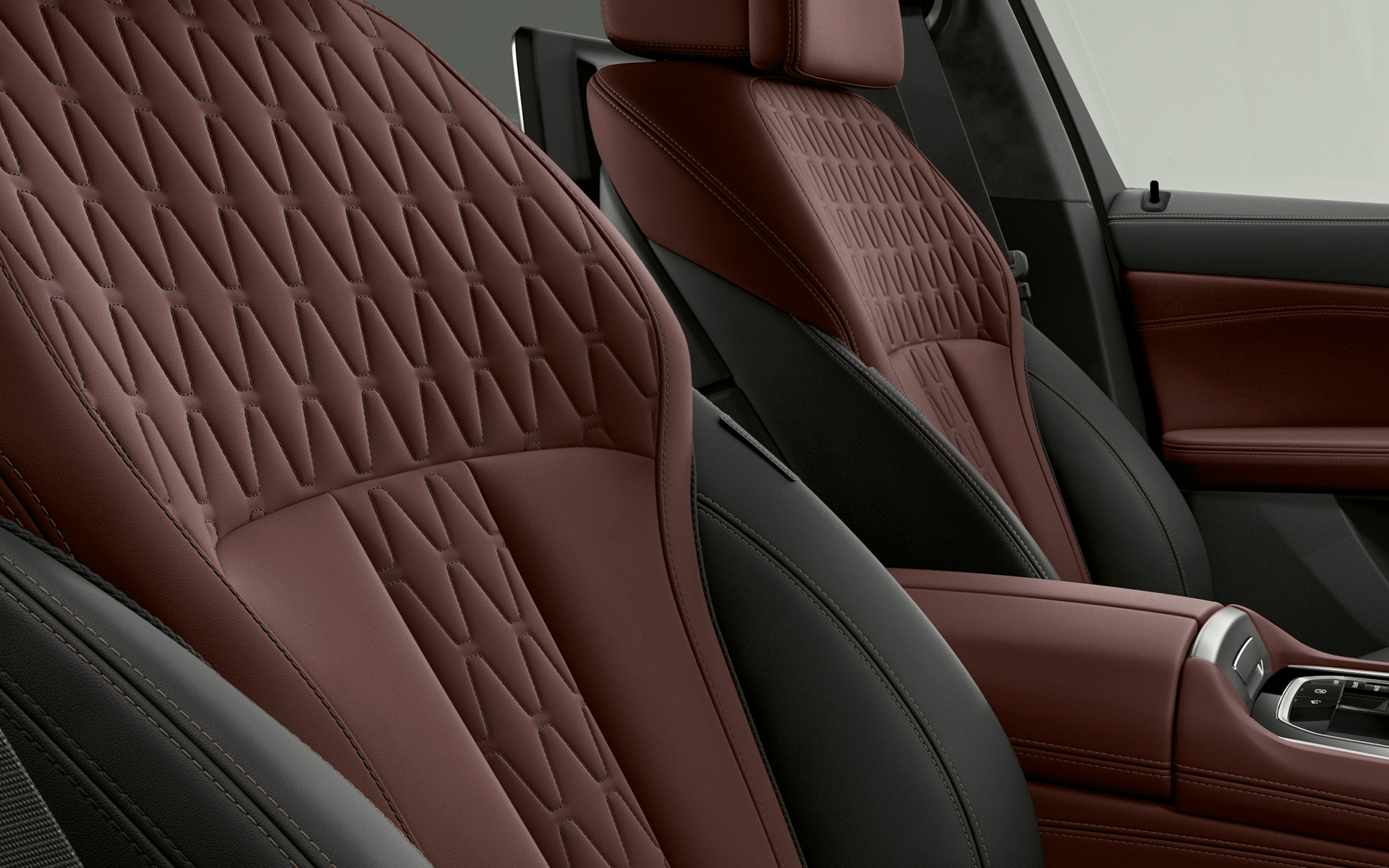 Обивка BMW Individual, BMW X6 – BMW Individual 2019 Обивка BMW Individual, BMW X6 – BMW Individual 2019, крупный план