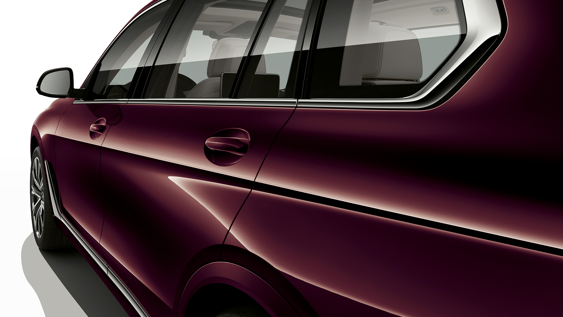 BMW X7 с пакетом M Sport: место водителя BMW X7 с пакетом M Sport: крупный план места водителя