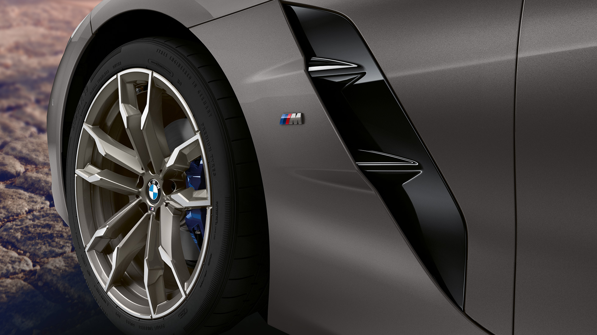 BMW Z4 Roadster, переднее колесо G29 BMW Z4 Roadster в сером цвете, переднее колесо G29