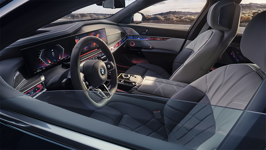 BMW Individual полная отделка мелкозернистой кожей Merino &quot;Синий Фьорд&quot;/&quot;Черный&quot;