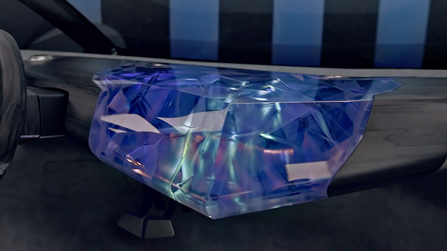 Видео о дизайне интерьера и скульптурной парящей передней панели BMW i Vision Circular 2021 Концепт-кар BMW i Vision Circular 2021, дизайн интерьера, скульптурная парящая передняя панель, видео