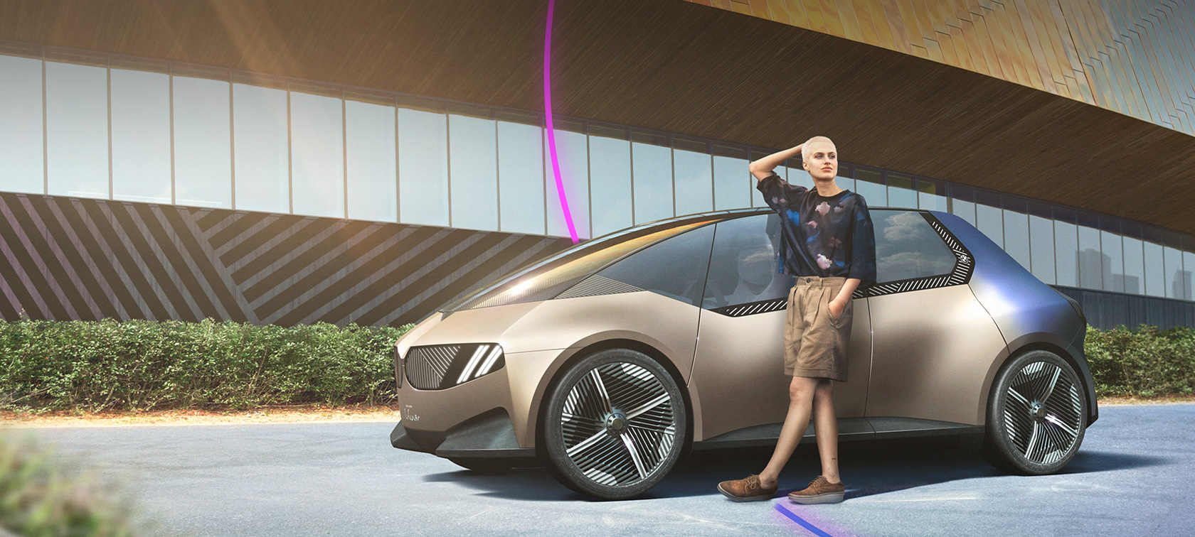 BMW i Vision Circular Концепт-кар BMW i Vision Circular 2021, устойчивое развитие и эко-дизайн, вид сбоку