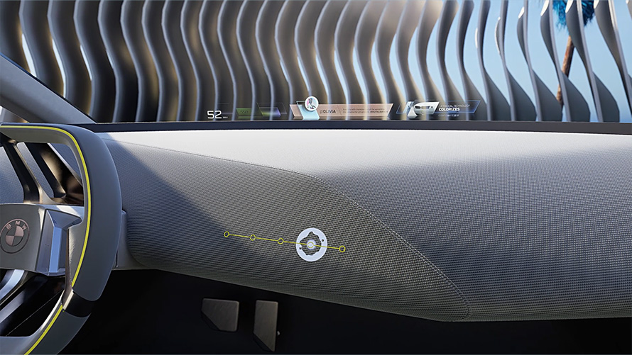 BMW i Vision Dee, слайдер смешанной реальности BMW BMW i Vision Dee, концепт-кар, слайдер смешанной реальности BMW