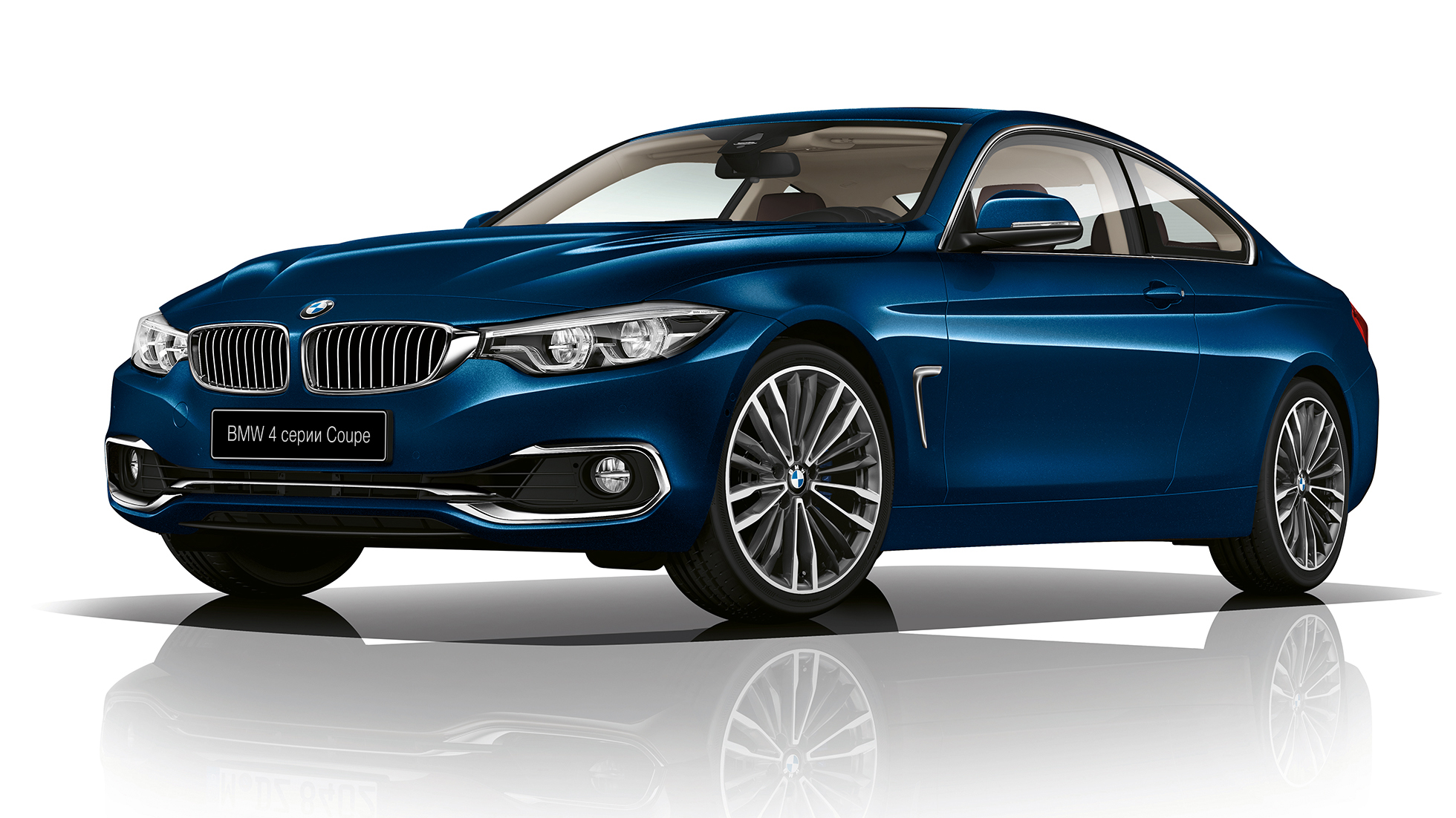 BMW 4 серии Купе, модель Luxury Line вид сбоку BMW 4 серии Купе, модель Luxury Line вид сбоку