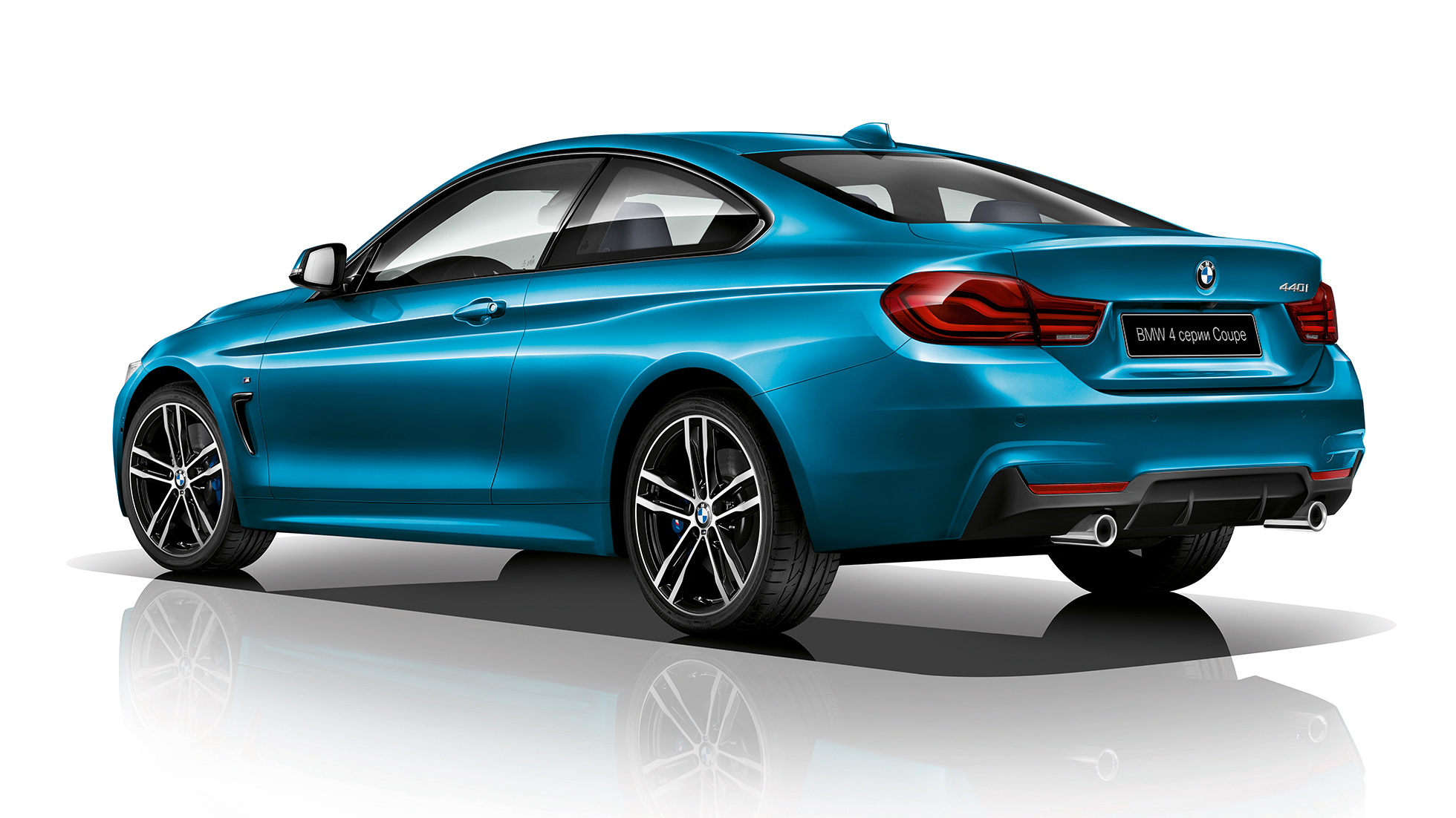 BMW 4 серии Купе, модель M Sport вид сзади BMW 4 серии Купе, модель M Sport вид сзади