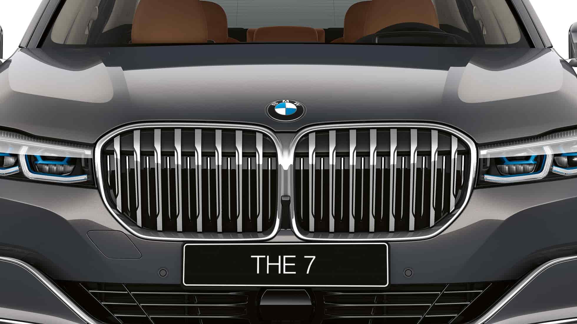 BMW 7 серии с дизайном Pure Excellence: рычаг селектора G11 BMW 7 серии с дизайном Pure Excellence: крупный план решетки радиатора BMW G11
